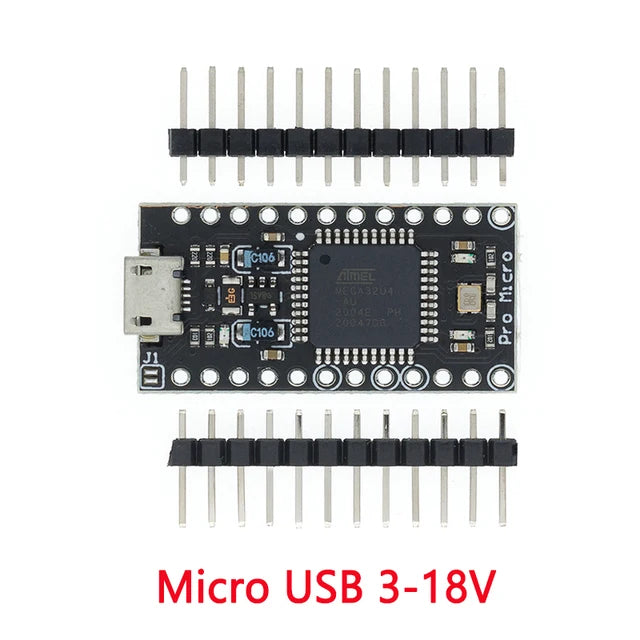 Pro Micro ATMEGA32U4 5V/16MHZ modulo Con il bootloader per arduino MINI USB/Micro USB con 2 riga di intestazione pin per arduino