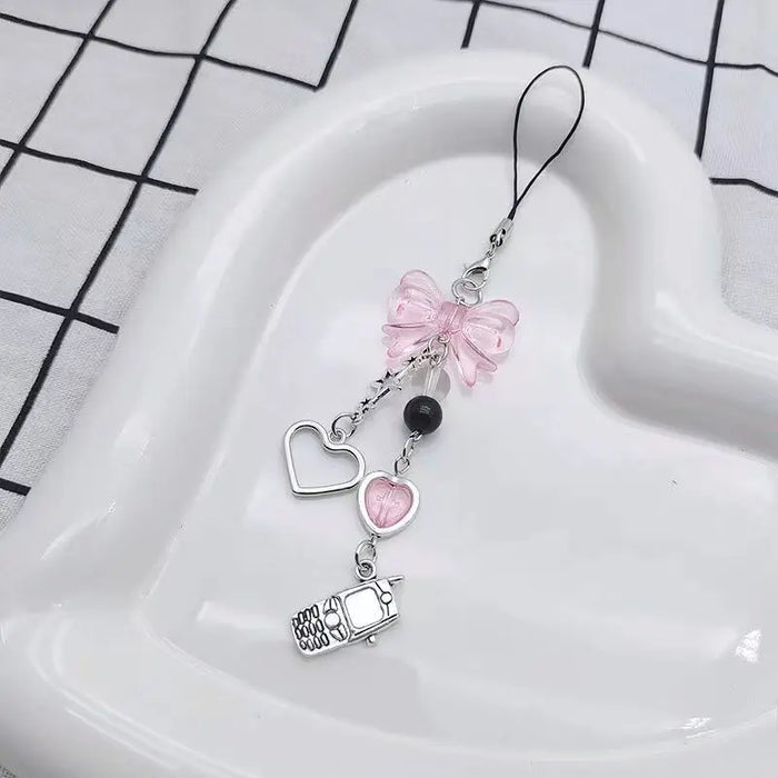 Hello Kitty cellulare corda catena Sanrio Anime ciondolo perline fatte a mano filo Choker bracciali ciondola gioielli fai da te accessori giocattolo