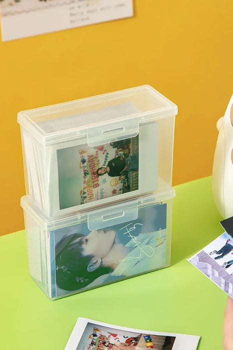 1 pz titolare della carta trasparente Idol Kpop Albumes Photo Storage photocard piccola collezione di carte Organizer Box Case Container