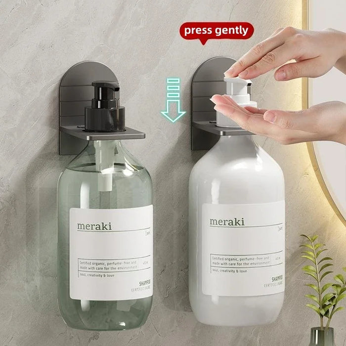 Mensola sospesa verticale a parete senza perforazione supporto per disinfettante per le mani in Gel doccia mensola sospesa per detersivo a parete da cucina