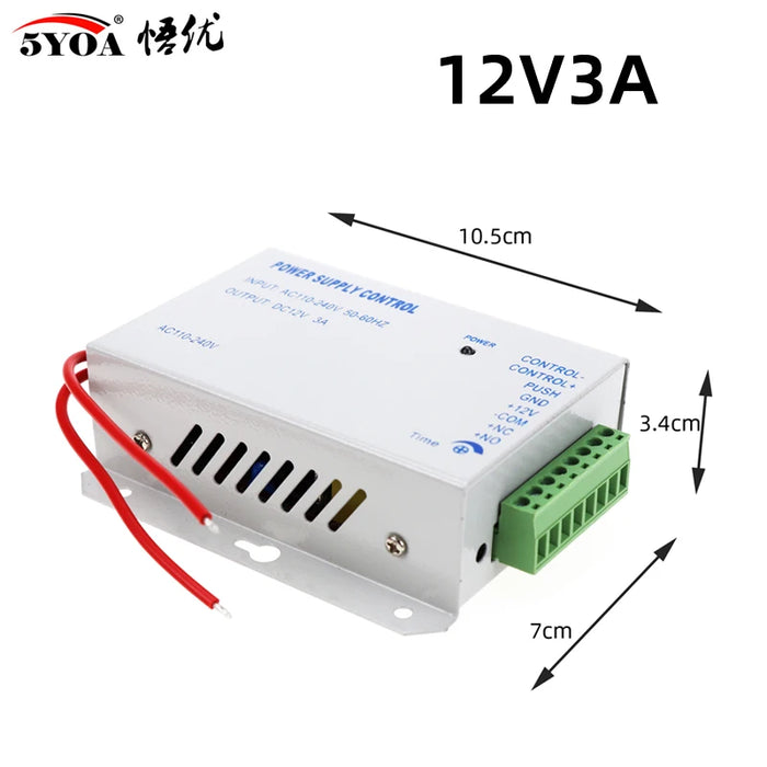 Di Controllo di accesso di Alimentazione Fornitore Trasformatore DC 12V 3A Porta Interruttore del sistema di AC 110 ~ 240V tempo di Ritardo max 15s di Controllo di Alta Qualità