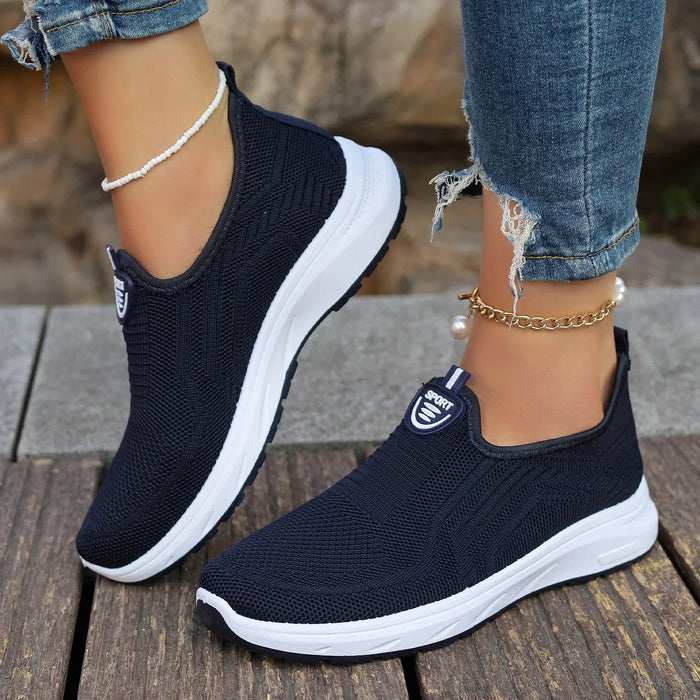 2024 New Fashion Mesh Shoes scarpe da donna Mesh scarpe sportive appartamenti traspiranti Sneakers Casual con suola morbida