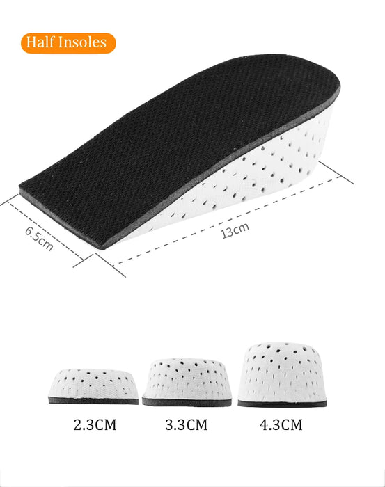 1 paio di soletta rigida e traspirante in Memory Foam per aumentare l'altezza inserti per il sollevamento del tallone copriscarpe solette per scarpe solette per ascensore per Unisex