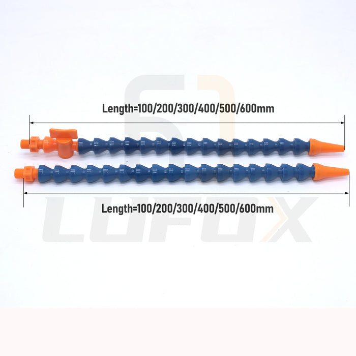 1/8 "ugello rotondo tornio tubo di raffreddamento plastica flessibile acqua olio tubi del liquido di raffreddamento tubi tubi di raffreddamento con interruttore valvola per CNC