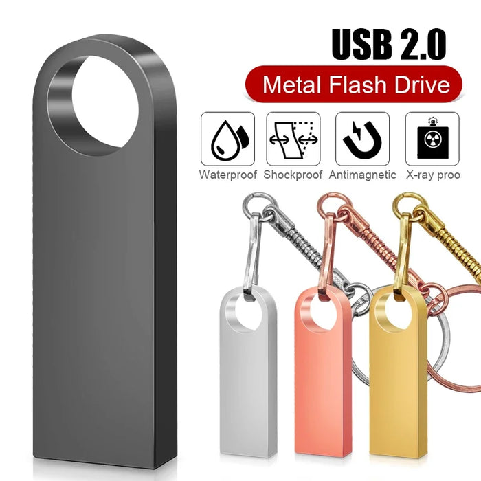 Pendrive 128GB USB creativo chiave d'oro USB 2.0 usb Flash Drive pendrive 4GB 8GB 16GB 32GB 64GB memory stick regali