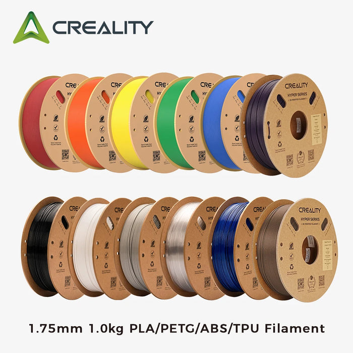 Filamento per stampante 3D ufficiale Creality 1.75mm 1.0kg PLA/PETG/ABS/TPU materiali di stampa 3D colori multipli per opzionali