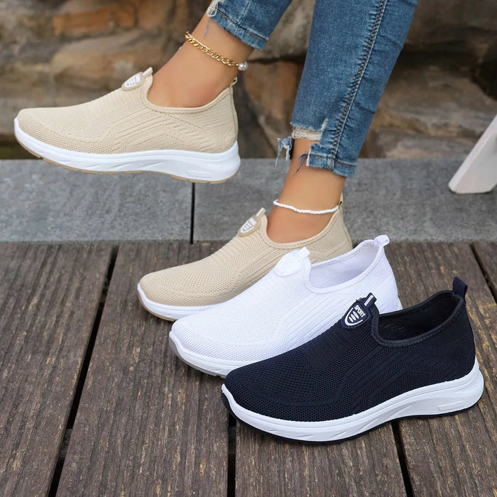 2024 New Fashion Mesh Shoes scarpe da donna Mesh scarpe sportive appartamenti traspiranti Sneakers Casual con suola morbida