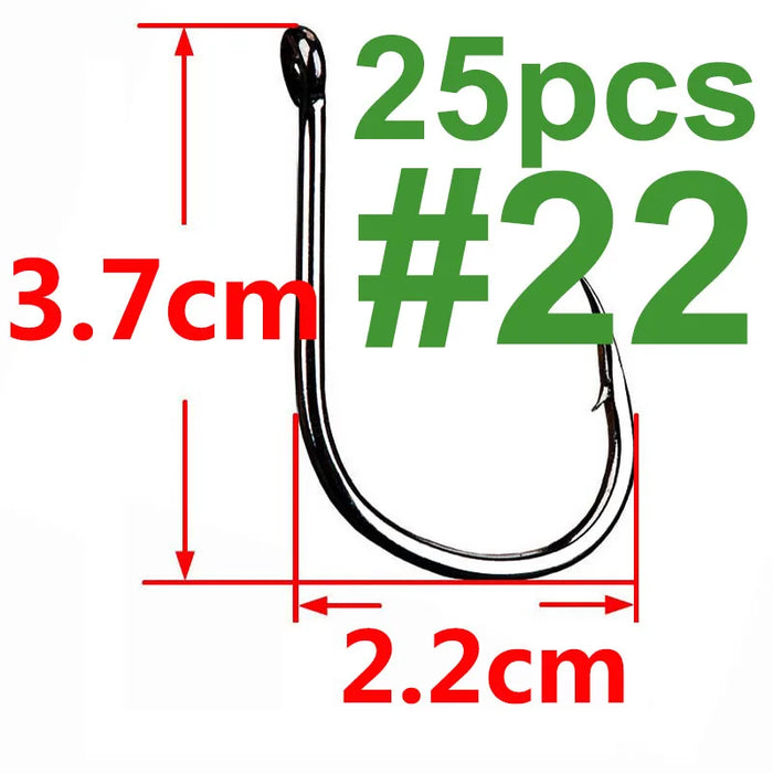 100/50/25 pz Iseama Carp Fishing Hook Offset Circle Hook Single Fly Fishing Jig Hook spinato sea Fishhook Tackle accessori