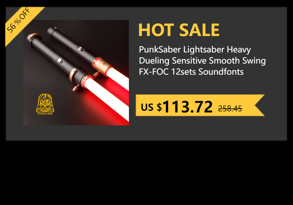 PunkSaber Lighsaber Anakin Skywalker Dueling spada Laser Jedi 32 sensibile al suono liscio infinito che cambia spada Laser Neopixel