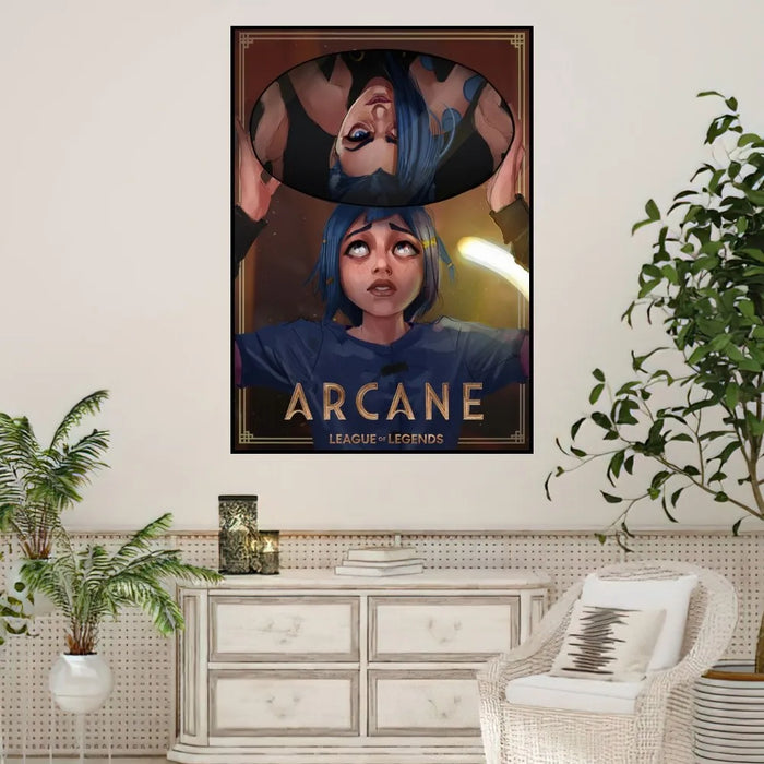 Arcane League of Legends Poster stampe Wall Sticker pittura camera da letto soggiorno decorazione ufficio casa autoadesivo