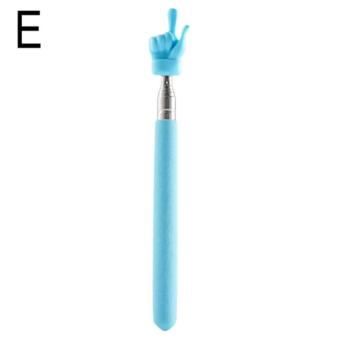 Puntatore retrattile per insegnanti Finger Design acciaio inossidabile telescopico insegnamento scolastico puntatore Stick forniture per insegnanti per l'aula