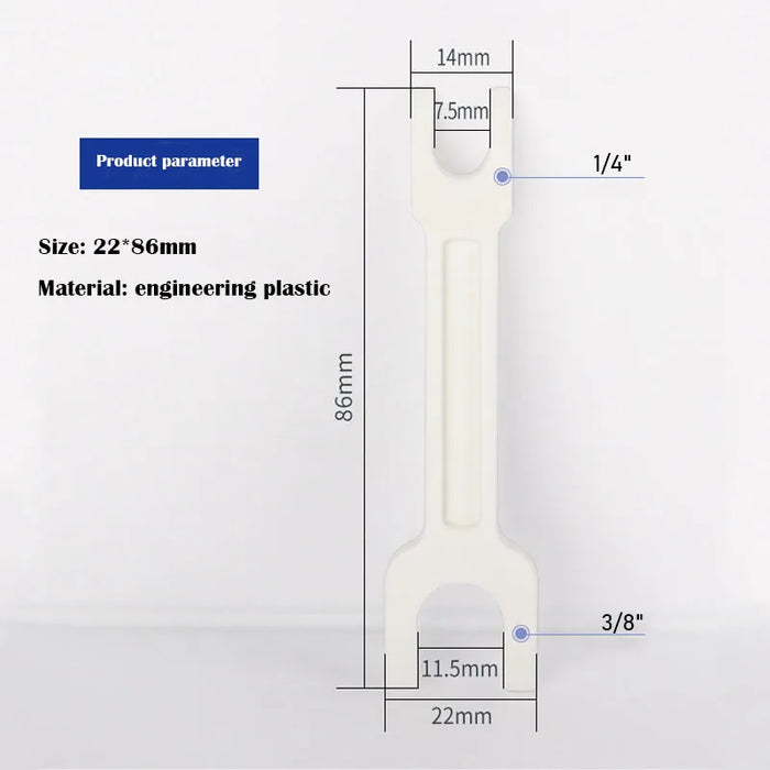 Depuratore d'acqua strumento di rimozione del connettore dell'elemento filtrante a connessione rapida forcella per tirare i tubi 1/4 "3/8" strumento di installazione della fibbia del tubo in PE