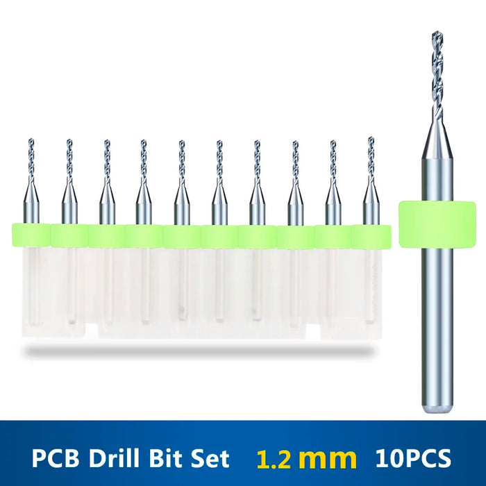 Carburo d'acciaio del tungsteno del Mini trapano del pwb di XCAN 10 pz/set 0.3mm-1.2mm per la macchina del tagliente di CNC del circuito di stampa