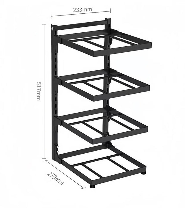 Rack di stoccaggio per lavello da cucina Rack di stoccaggio per fornello multistrato per mobili da piano cottura per la casa Rack per pentole regolabile