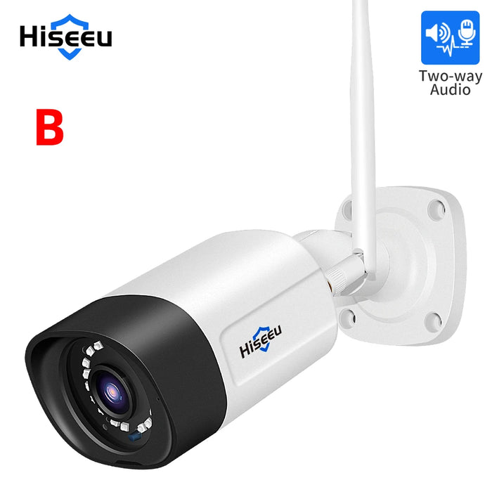 Telecamera IP Wireless Hiseeu 1536P obiettivo 3.6mm telecamera WiFi di sicurezza impermeabile per kit di sistemi CCTV Wireless Hiseeu IP Pro APP View