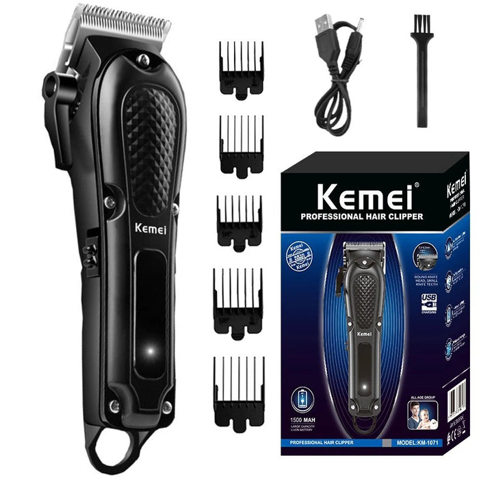 Kemei Tagliacapelli professionale tagliacapelli senza fili barba per uomo kit taglio capelli elettrico macchina per taglio capelli ricaricabile