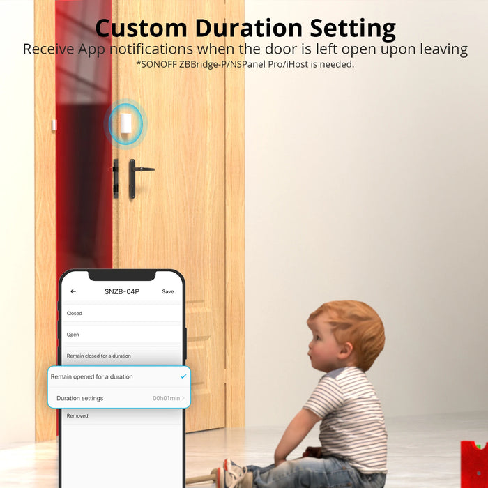 SONOFF SNZB-04P Zigbee sensore porta/finestra Tamper Alert Smart Scene telecomando Smart Home ZHA funziona con Alexa Google Home