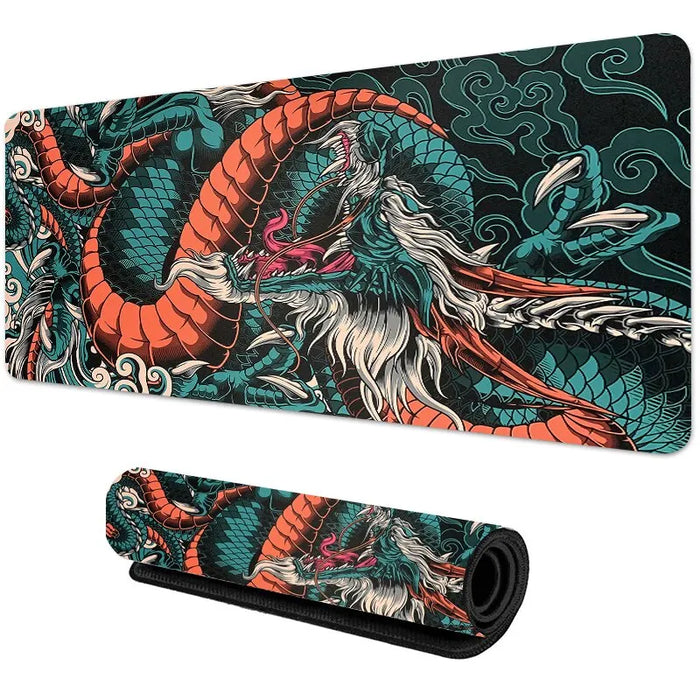 Japanese Dragon Large Gaming Mousepad XXL tastiera Gamer Mouse Pad sul tavolo Speed Desk Mat Anime 900x400 700 x300 tappetini per Mouse