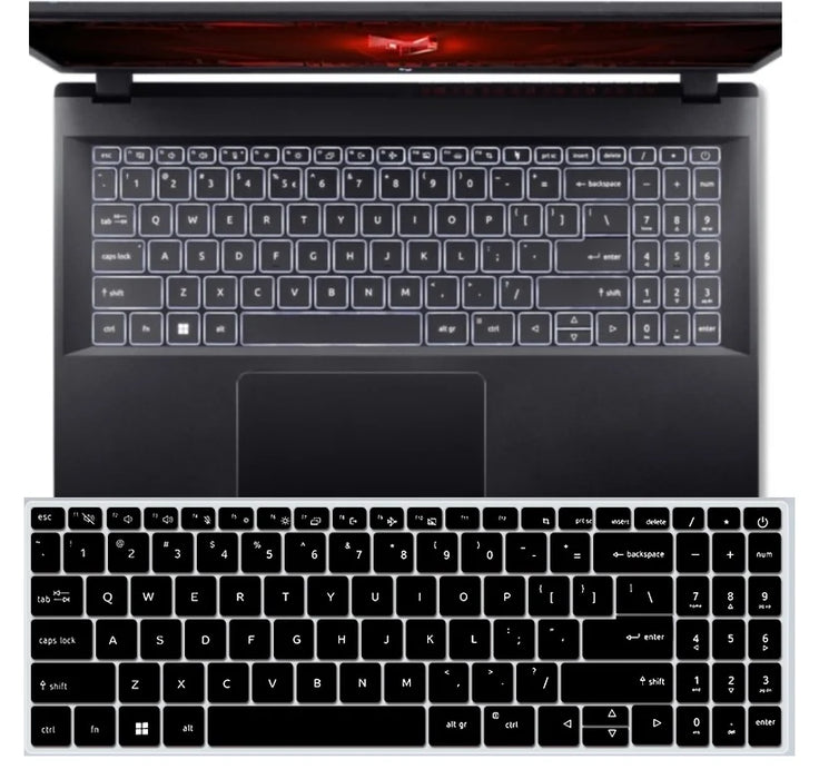 Per Acer Nitro V15 ANV15-51 Gaming 2024 2023 ANV15 51 Nitro V 15 ANV15-51-99VQ 53DG TPU custodia protettiva per tastiera per laptop skin