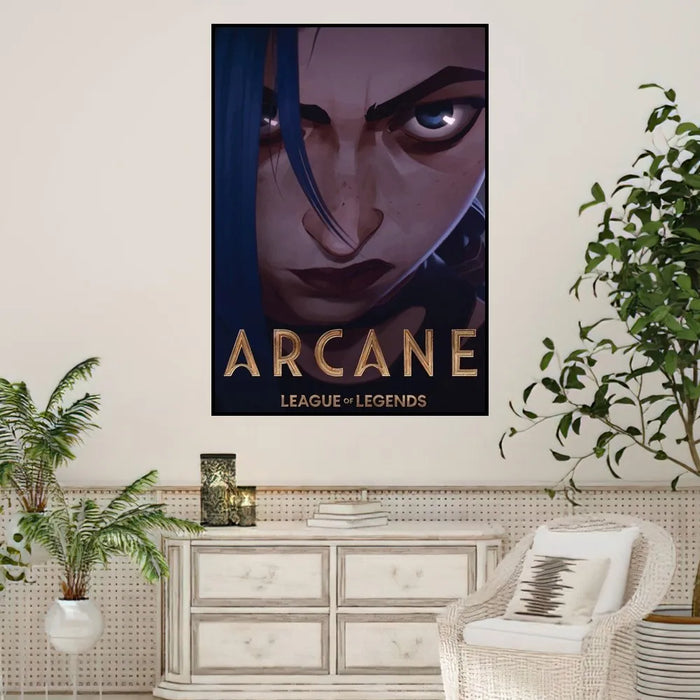 Arcane League of Legends Poster stampe Wall Sticker pittura camera da letto soggiorno decorazione ufficio casa autoadesivo