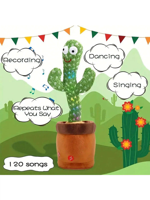 1 pz-dancing Talking Cactus Toys For Baby Boys And Girls, Singing Mimicking Recording ripeti quello che dici Sunny Cactus Up Plus