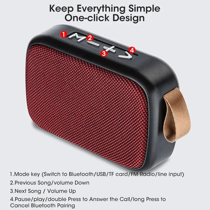 Nuovo altoparlante Bluetooth Wireless Subwoofer portatile da esterno Mini altoparlante Home Cloth Card Speaker