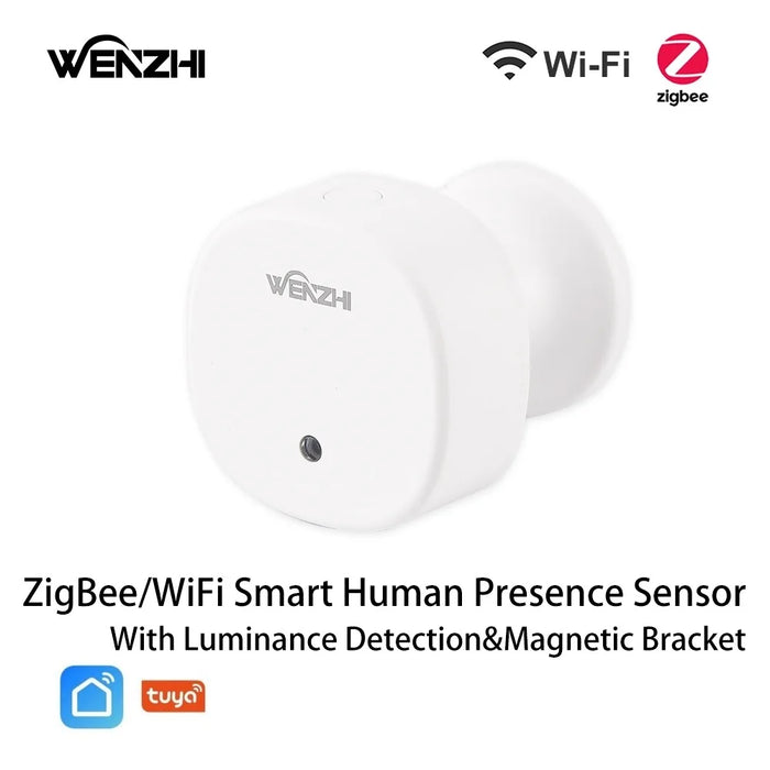 ZigBee/WiFi MmWave sensore di presenza umana movimento Radar rilevamento del movimento del corpo con illuminamento Tuya Smart Life Home Assistant