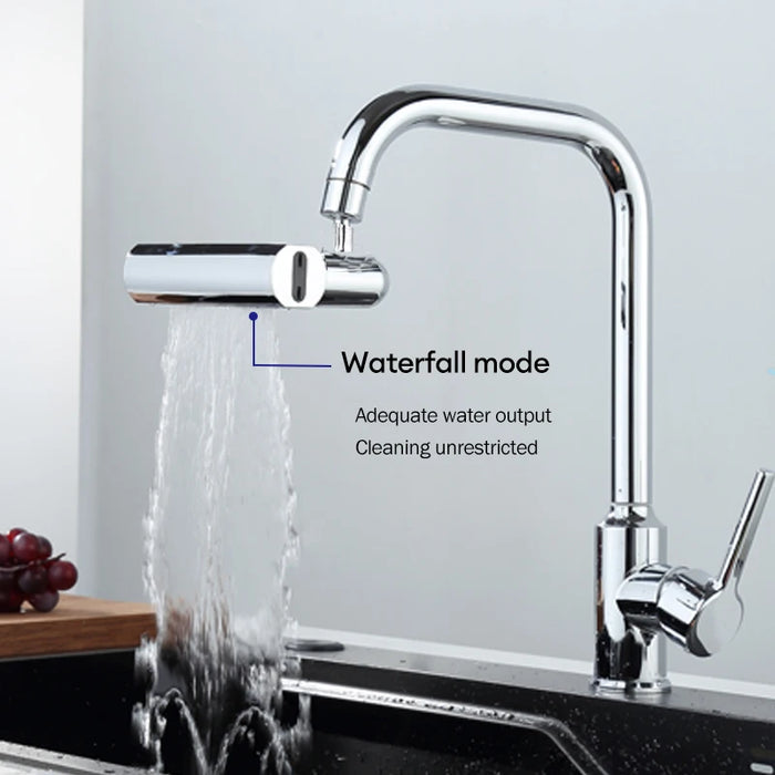 Lavello da cucina multifunzionale rubinetto a cascata Bubbler pressurizzato a prova di schizzi 4 modalità beccuccio per lavabo da bagno Extender Adapte