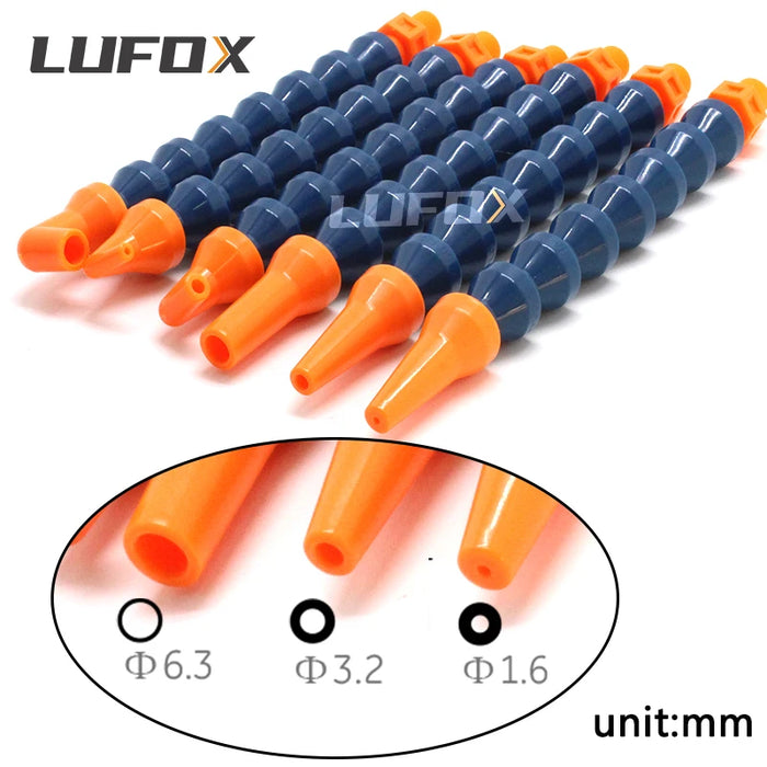 1/8 "ugello rotondo tornio tubo di raffreddamento plastica flessibile acqua olio tubi del liquido di raffreddamento tubi tubi di raffreddamento con interruttore valvola per CNC