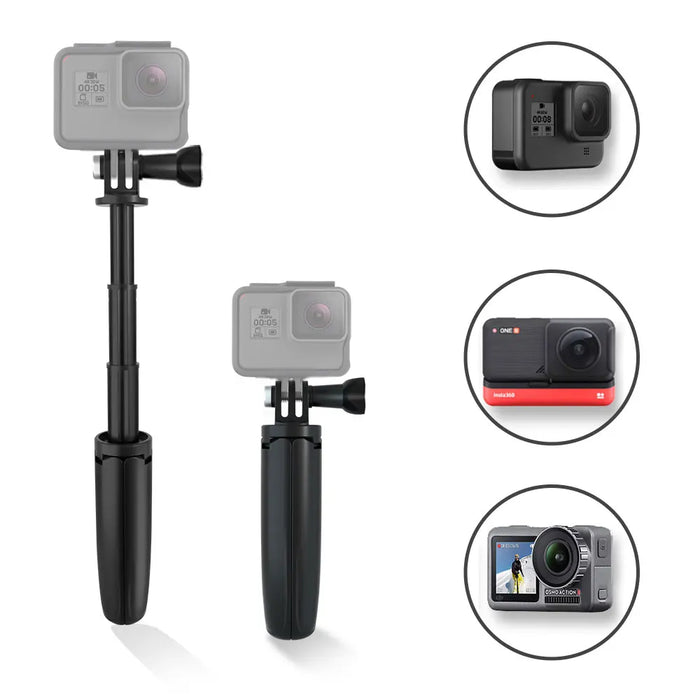 Per Gopro Vlog treppiede pieghevole treppiede Mini monopiede portatile per Go Pro Hero 11 10 Black Session Osmo Action Camera accessorio