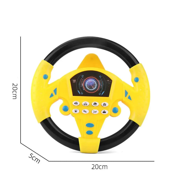 Simula la guida di un'auto, il volante, il suono del giocattolo elettrico, l'educazione musicale dei bambini, spingendo un carrello, guidando un giocattolo vocale