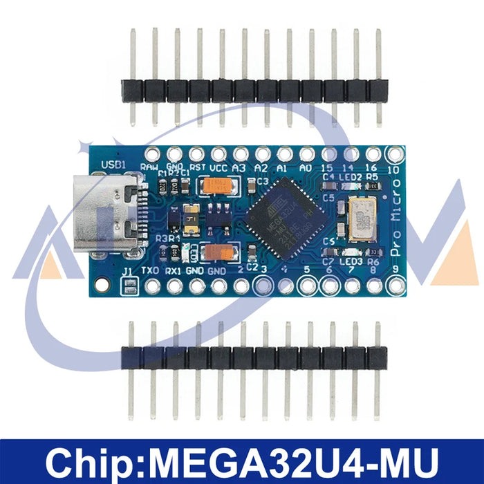 Pro Micro ATMEGA32U4 5V/16MHZ modulo Con il bootloader per arduino MINI USB/Micro USB con 2 riga di intestazione pin per arduino