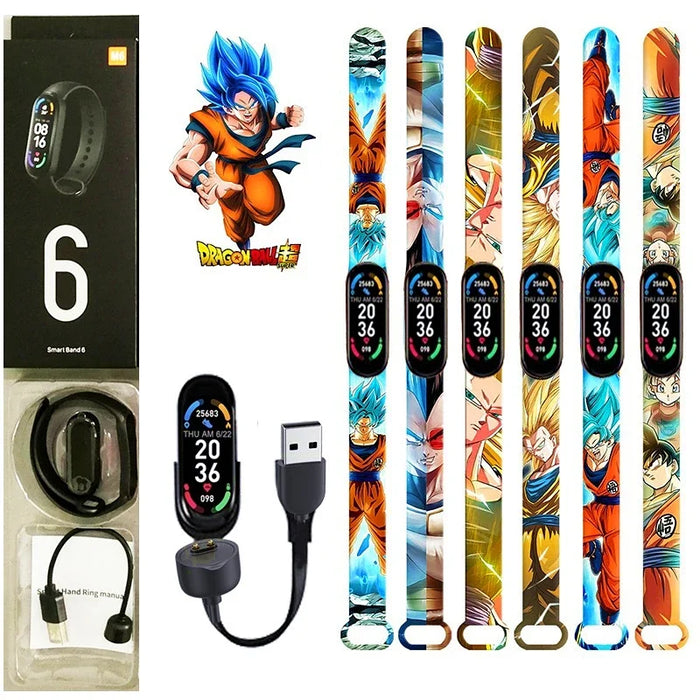 Pokemon Dragon Ball Z Smart Watch Sport Elettronico Frequenza cardiaca Pressione Contapassi nel sangue Ricaricabile Musica Monitoraggio del sonno Giocattoli