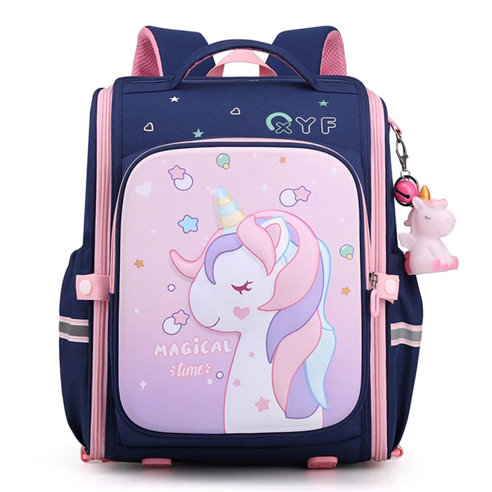 New Girl School Bags bambino Pink Unicorn Printing zaini scuola materna studente Cute Girls zainetto per bambini impermeabile Kid