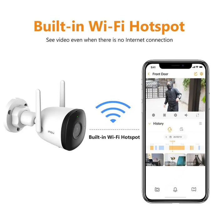 IMOU Wifi telecamera esterna Bullet 2C 4MP 2MP telecamera IP di sorveglianza tracciamento automatico rilevamento umano AI resistente alle intemperie