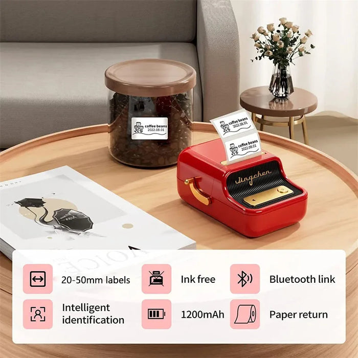 NiiMbot B21 Mini stampante termica Wireless Barcode Label Maker stampanti per etichette adesive portatili Bluetooth per ufficio commerciale