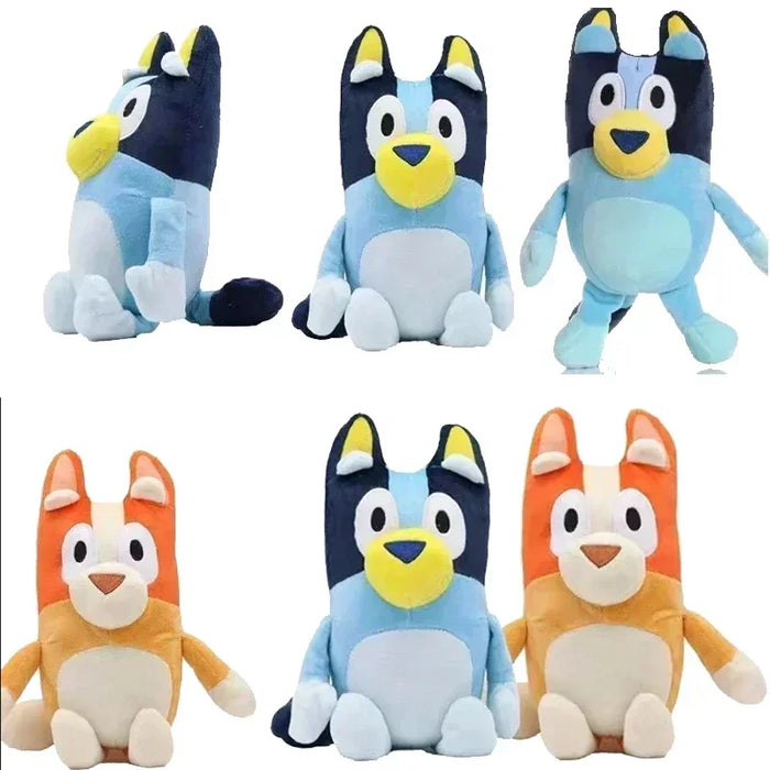 Blueyed Dog Bingo Family 17cm 28cm peluche Cartoon Dog Soft peluche bambole compleanno regali di natale famiglia Blue-y Bingo