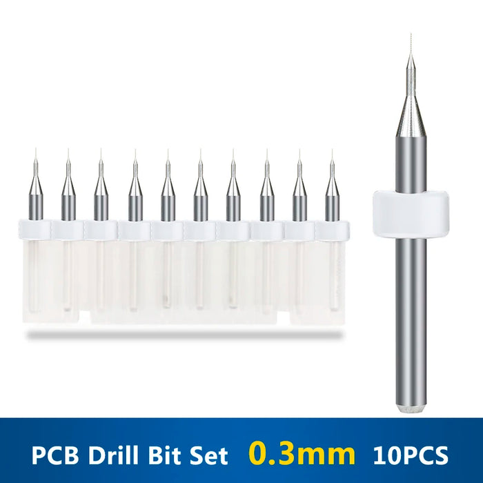 Carburo d'acciaio del tungsteno del Mini trapano del pwb di XCAN 10 pz/set 0.3mm-1.2mm per la macchina del tagliente di CNC del circuito di stampa