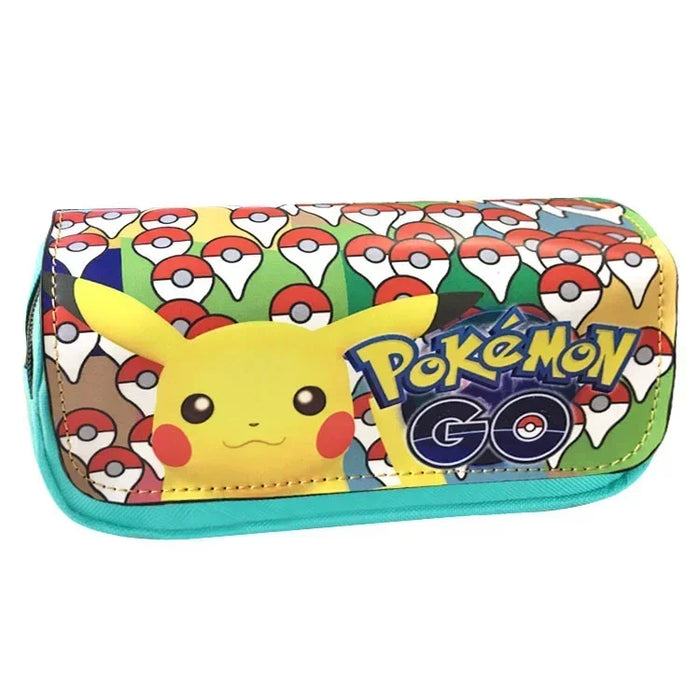 Pokemon Pikachu penfill Case School Cartoon Pikachu Black Pen Bag materiale scolastico cancelleria zainetto regali per feste di compleanno