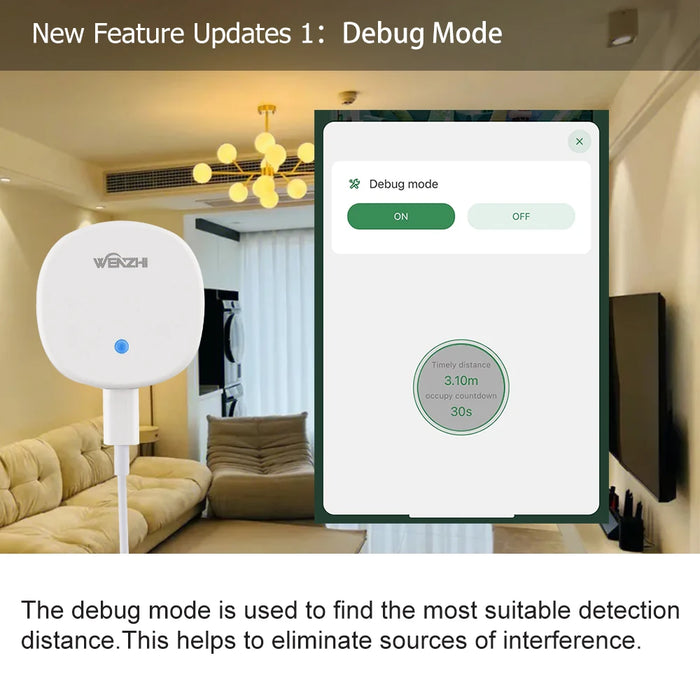 ZigBee/WiFi MmWave Radar sensore di presenza del corpo umano rilevamento del movimento con illuminamento Tuya Smart Life Home Assistant