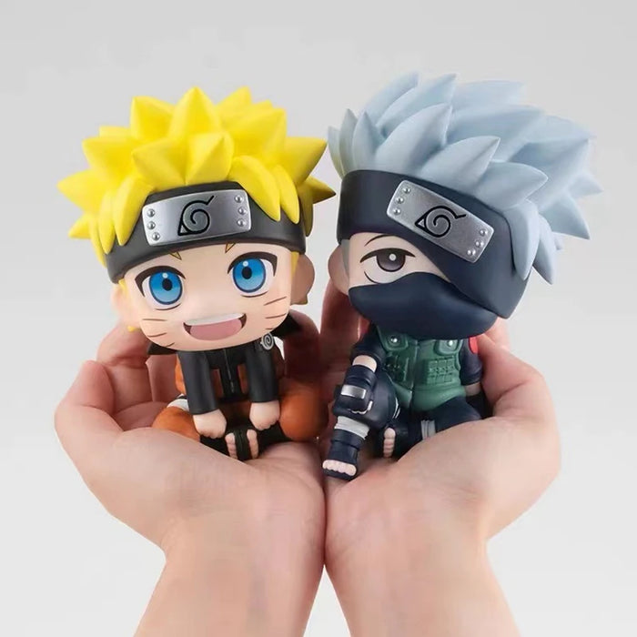 9cm Naruto Anime Figure Naruto Kakashi Action Figure Q versione Kawaii Sasuke Itachi Figurine Car Decoration Collection Model Toy