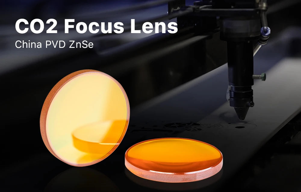 Cloudray China CO2 ZnSe Focus Lens Dia.18 19.05 20 mm FL38.1 50.8 63.5 101.6 127mm 1.5 - 4 "per macchina da taglio per incisione Laser