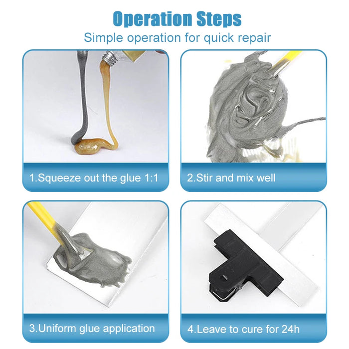 Colla per riparazione di colata AB colla per riparazione di metalli per saldatura di metalli liquidi resistente alle alte Temperature per difetti di fusione di metalli