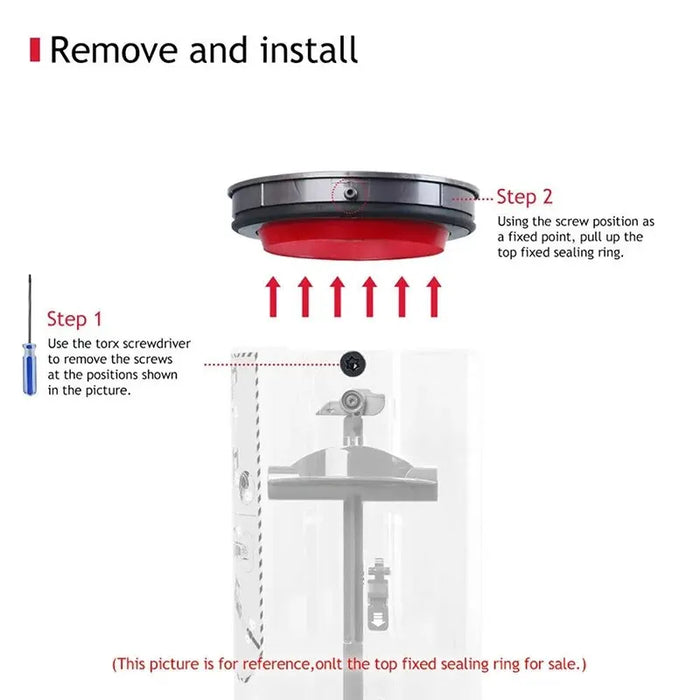 Coperchio inferiore per Dyson V7 V8 V11 V10 V12 V15 aspirapolvere-anello di tenuta fisso superiore delle parti di raccolta della polvere di ricambio del bidone della polvere