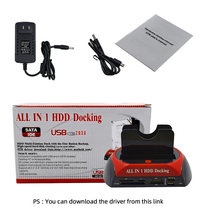 TISHRIC IDE SATA Dual All In 1 Hd/HDD Dock/Docking Station Hard Disk/Drive Hdd 2.5 3.5 Reader custodia esterna Usb EU Box