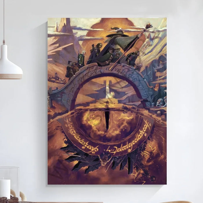 L-Lords of the R-Rings Poster Art arte autoadesiva piccolo Poster Poster di qualità HD Wall Art Painting Study decorazione della parete