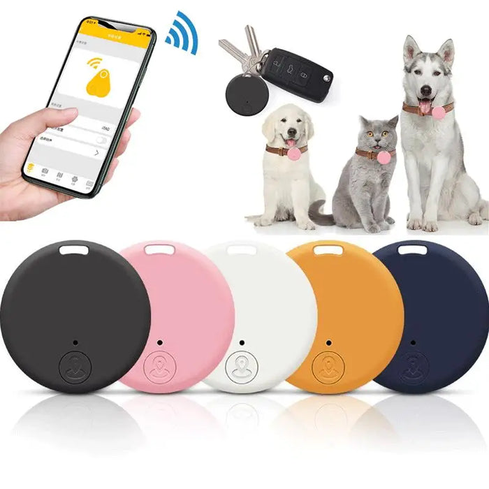 Mini GPS Mobile Bluetooth 5.0 Tracker dispositivo Anti-smarrimento dispositivo Anti-smarrimento rotondo Pet Kids Bag Wallet Tracking Smart Finder Locator