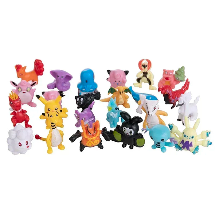 24-144 pz Pokemon figura modello Pikachu bambole Anime 2-3CM decorazione ornamentale non ripetere Mini modello giocattolo regalo di natale per bambini