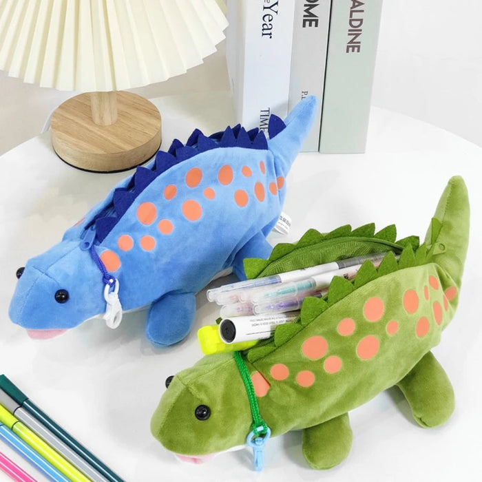 Dinosauri peluche astuccio materiale scolastico astuccio per penne Estuche Escolar Pencilcase Trousse Scolaire Kawaii cancelleria astuccio per matite