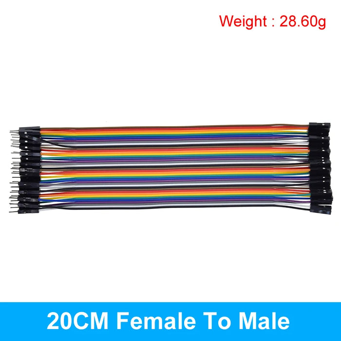 TZT Dupont Linea 10CM 20CM 30CM 40Pin Maschio a Maschio + Maschio a Femmina e Femmina a Femmina Jumper Wire Dupont Cavo per Arduino